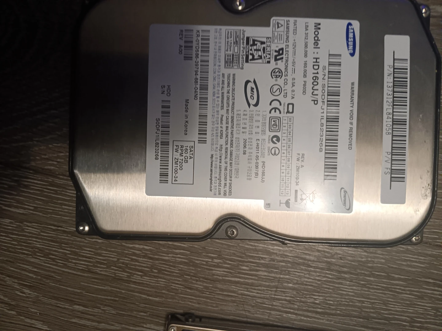 Samsung Spinpoint 160GB HDD HD160JJ/P