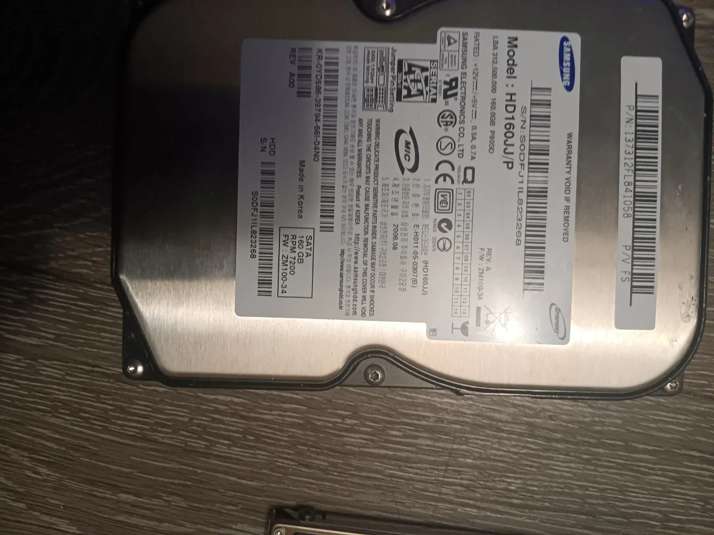 Samsung Spinpoint 160GB HDD HD160JJ/P