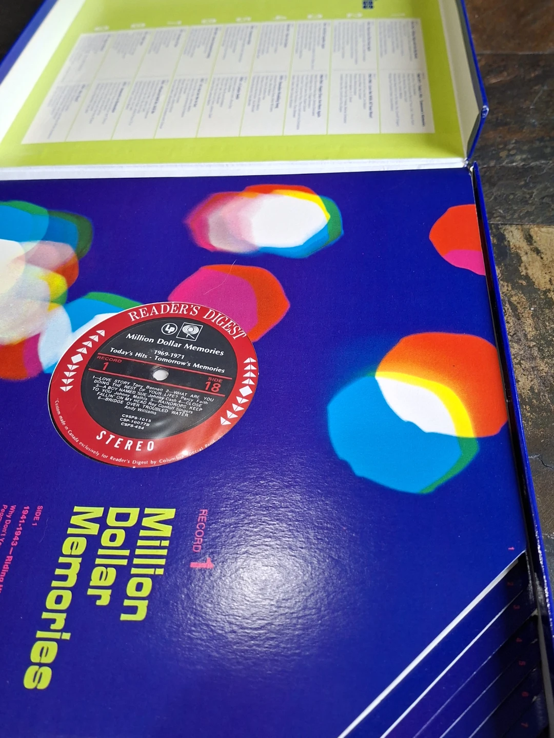 Million Dollar Memories Reader's Digest Vinyl Record Set - photo 2