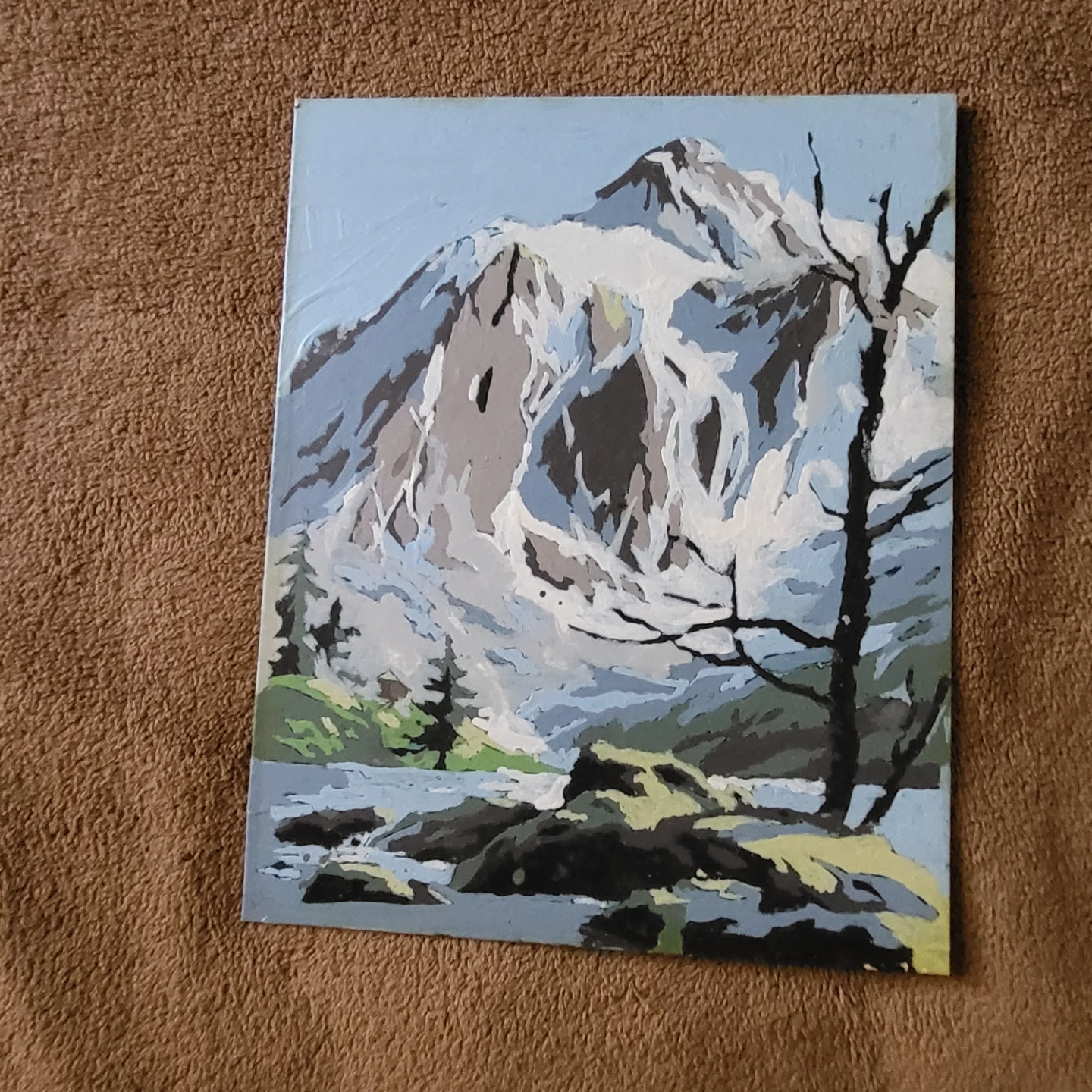 Mountain Landscape Paint by Number