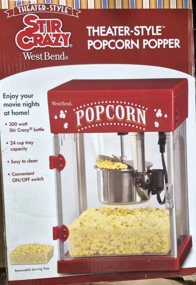 West Bend Stir Crazy Theater-Style Popcorn Popper - photo 3