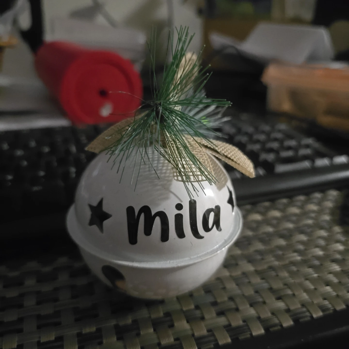 Personalized Mila Christmas Ornament