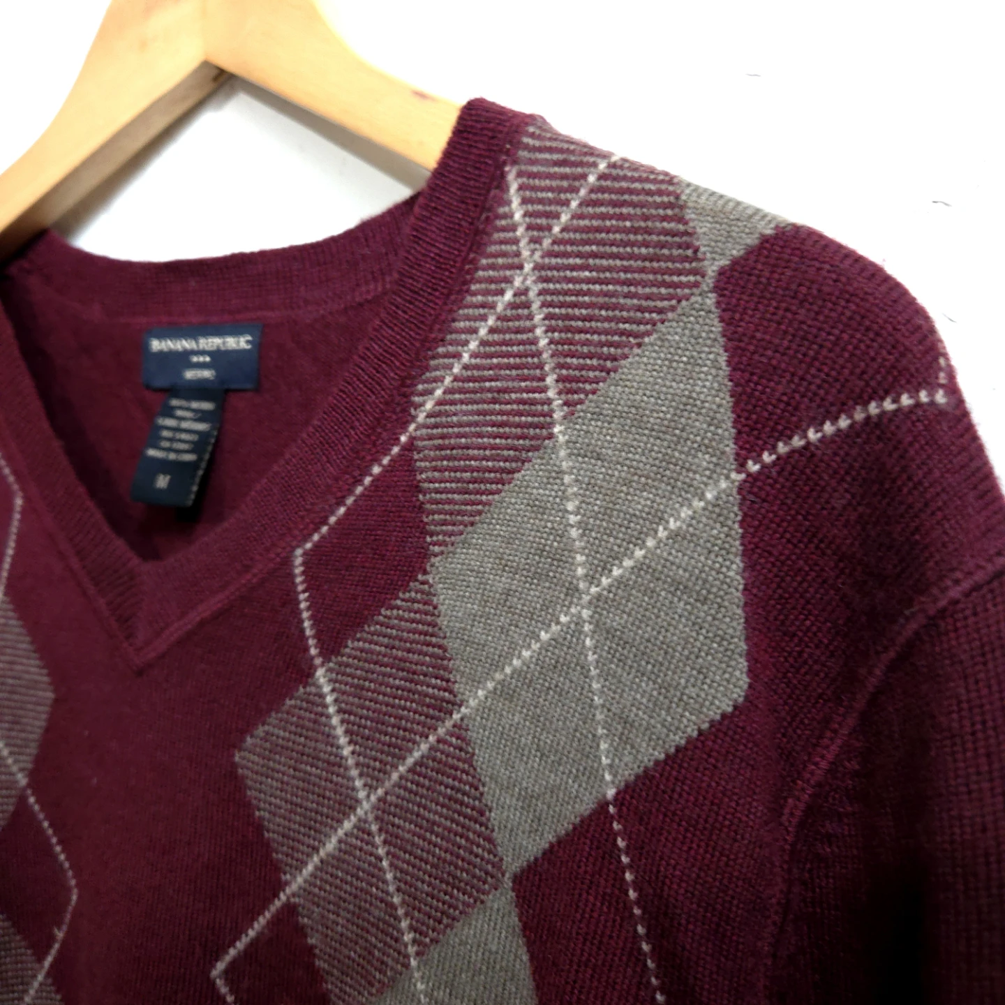 Banana Republic Merino Wool Argyle Sweater - photo 4