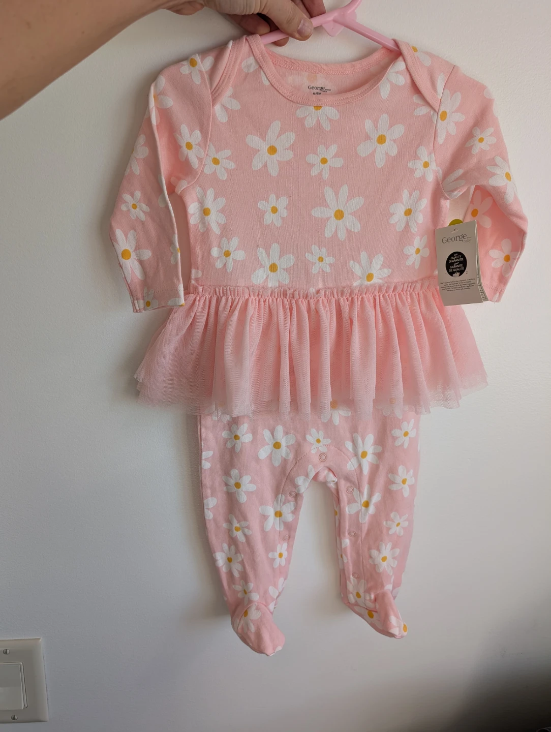 George Baby Daisy Print Footed Sleeper