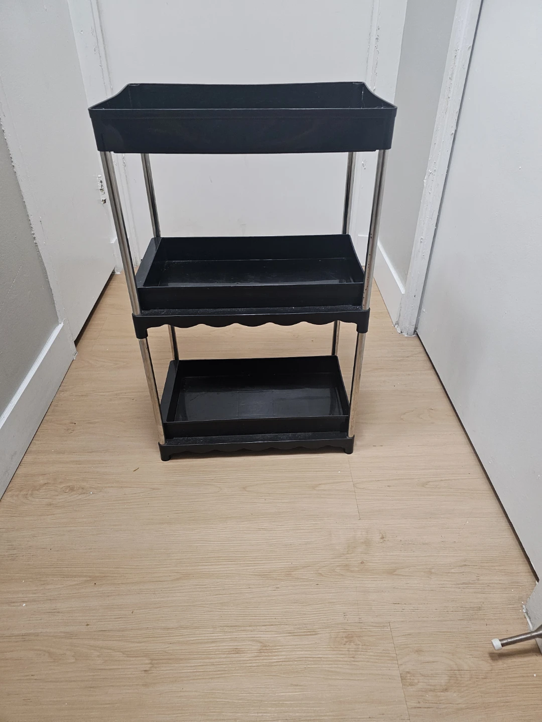 3 tier small plastic shelf