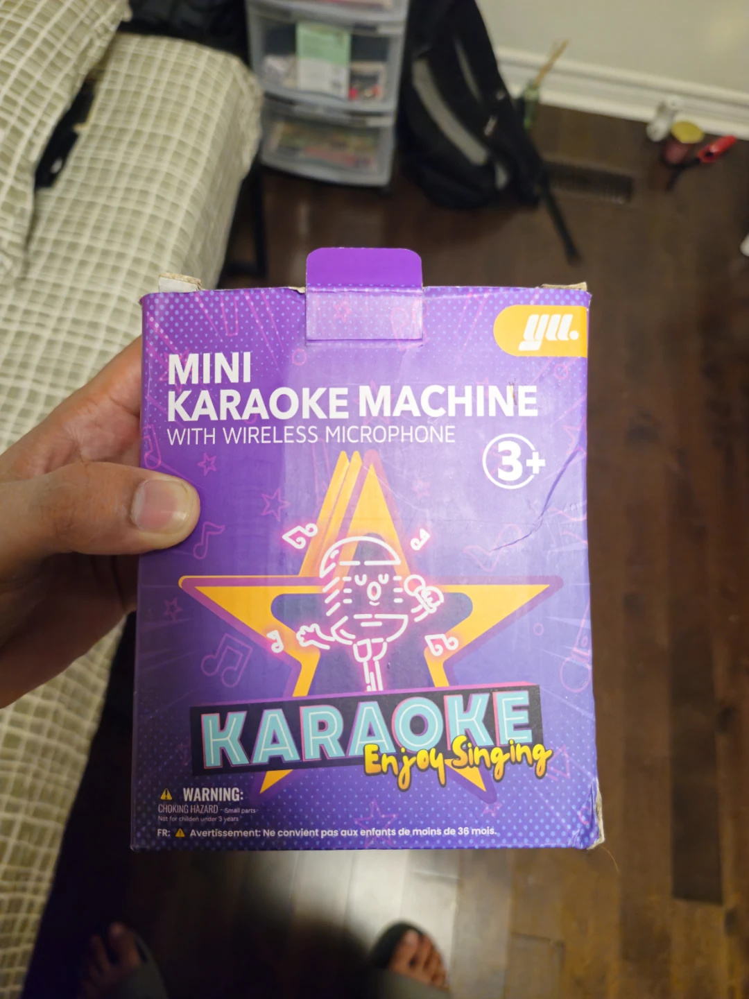 Mini Karaoke Machine with Wireless Microphone