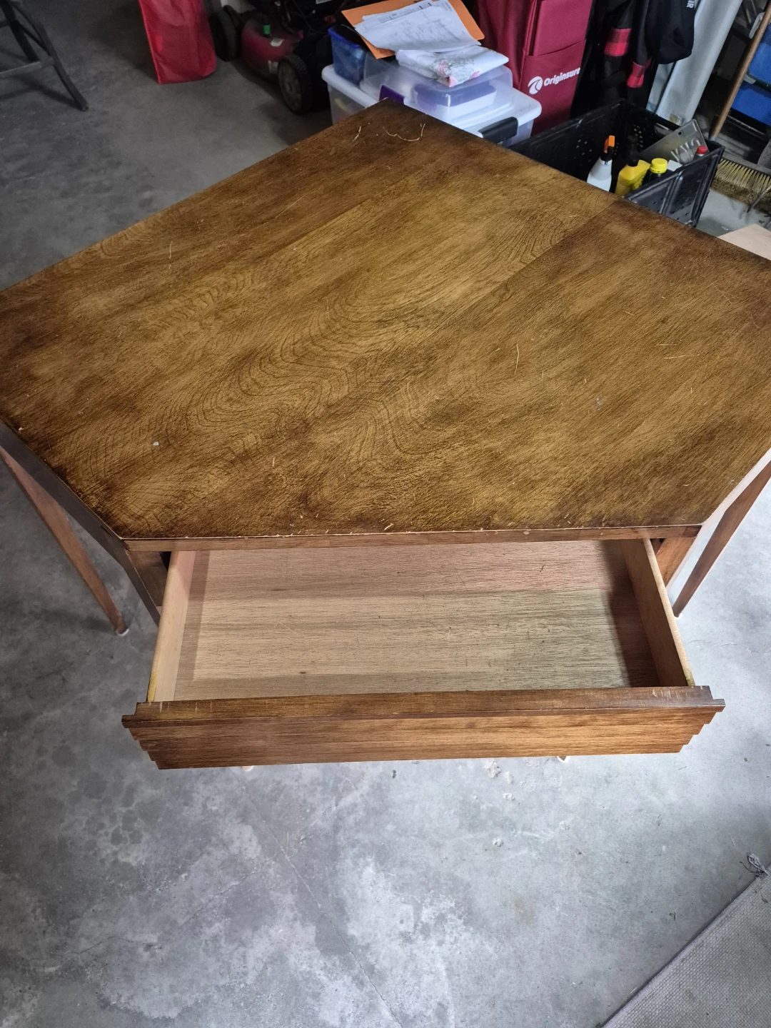 Vintage Mid-Century Corner Side Table