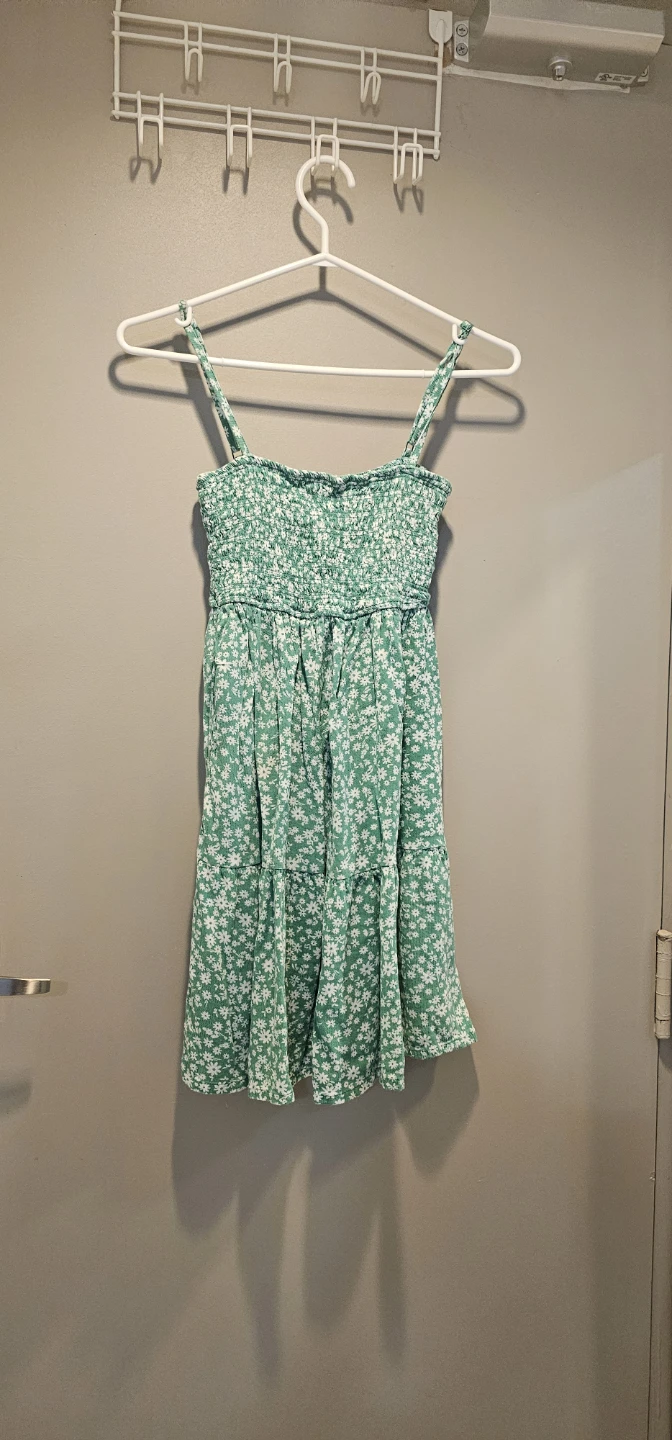 Green Floral Print Sundress - photo 2