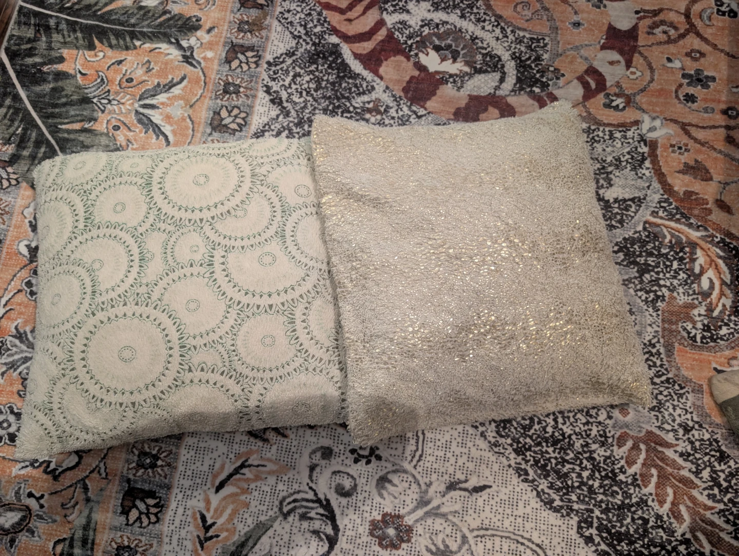 Set of Two Decorative Throw Cushions