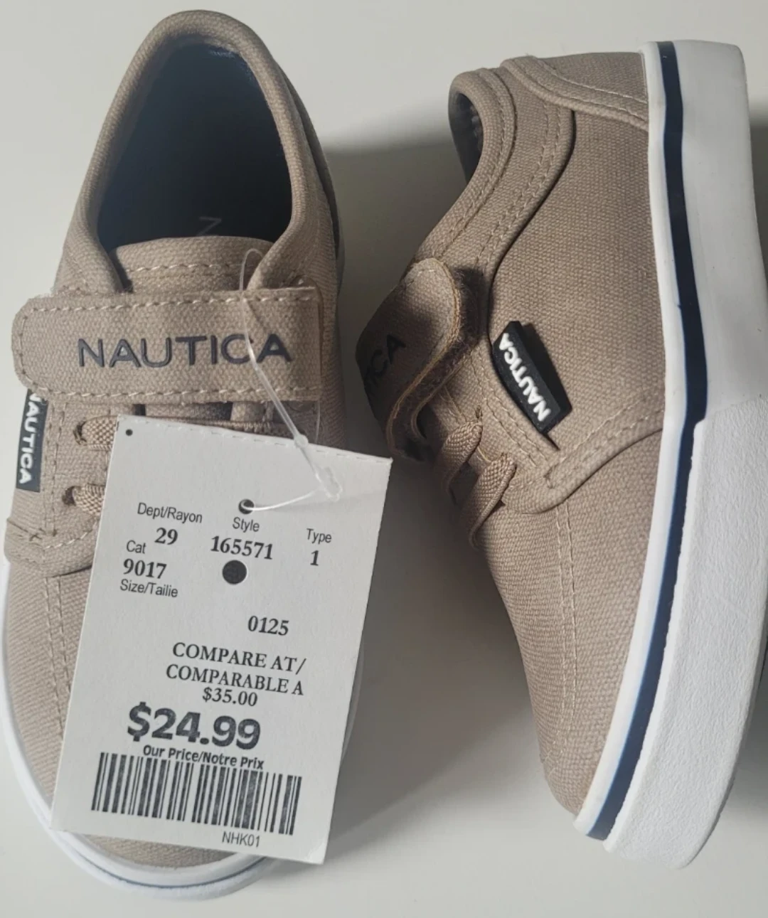 Nautica Toddler Canvas Shoes Size 7