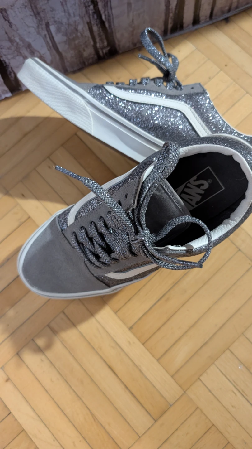 Vans Old Skool Glitter Grey Sneakers - photo 2