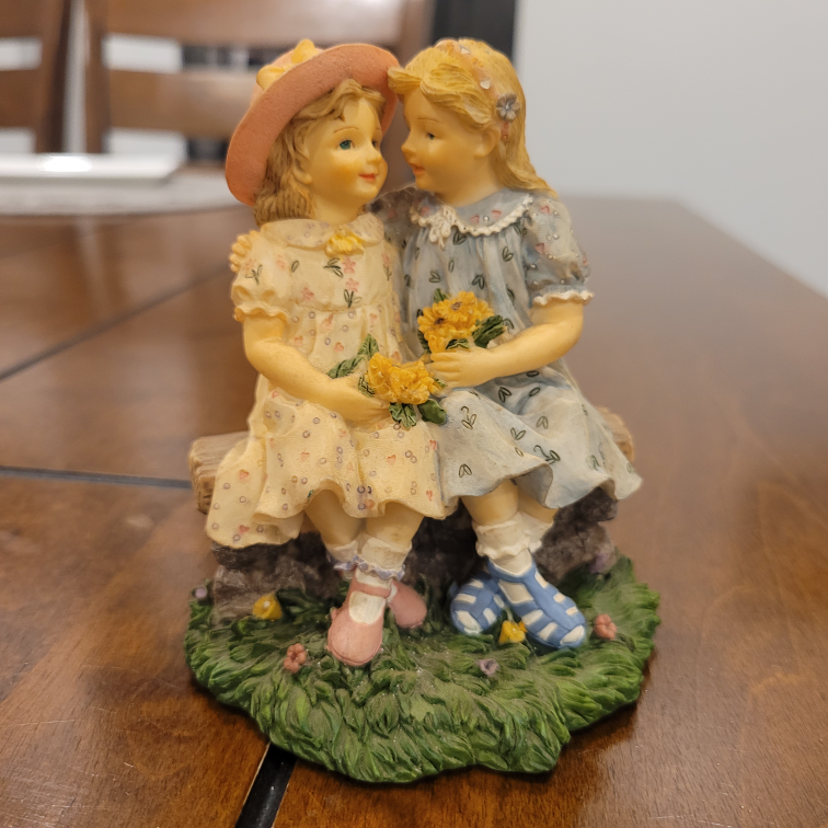 Avon Childhood Memories Figurine Sharing Secrets