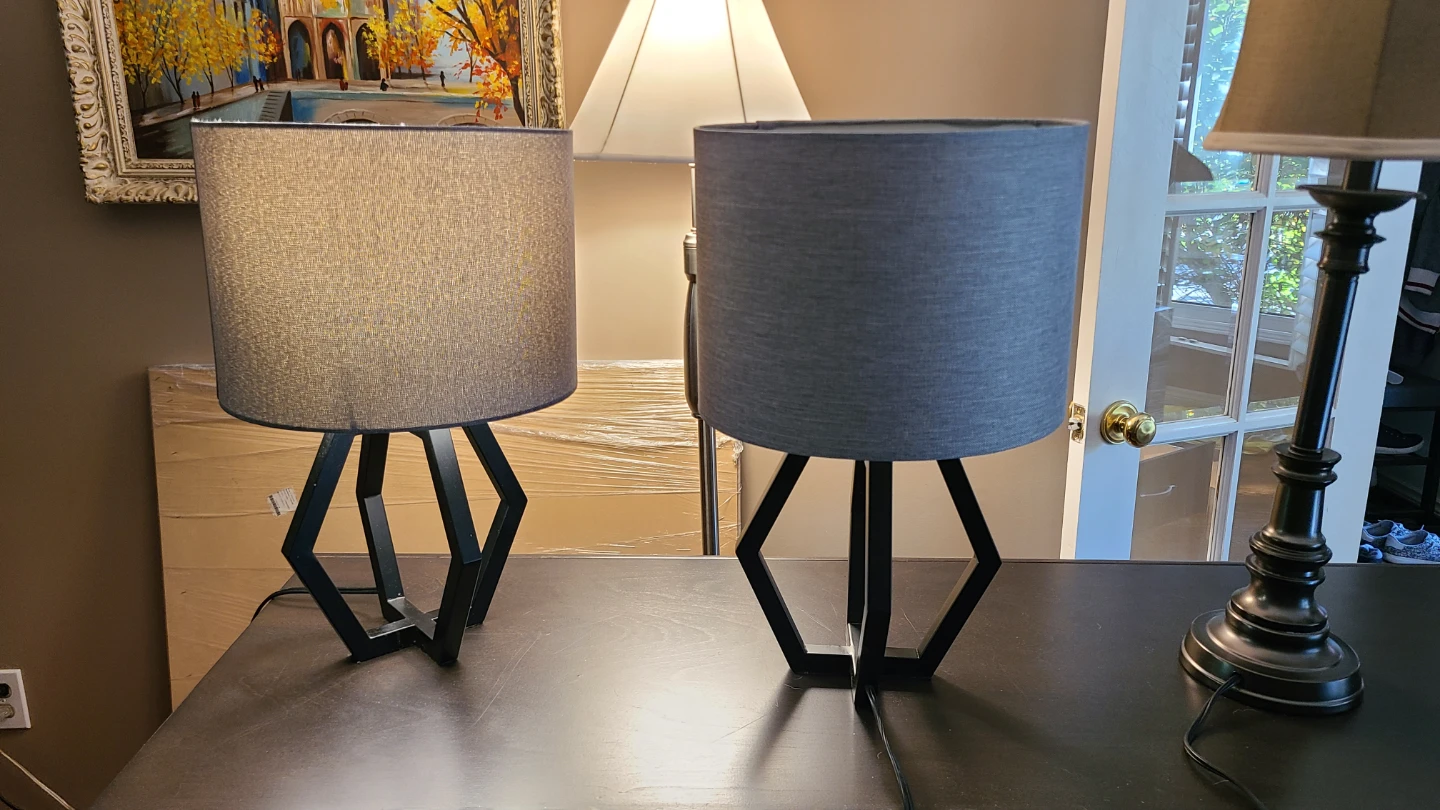Set of 2 Geometric Table Lamps