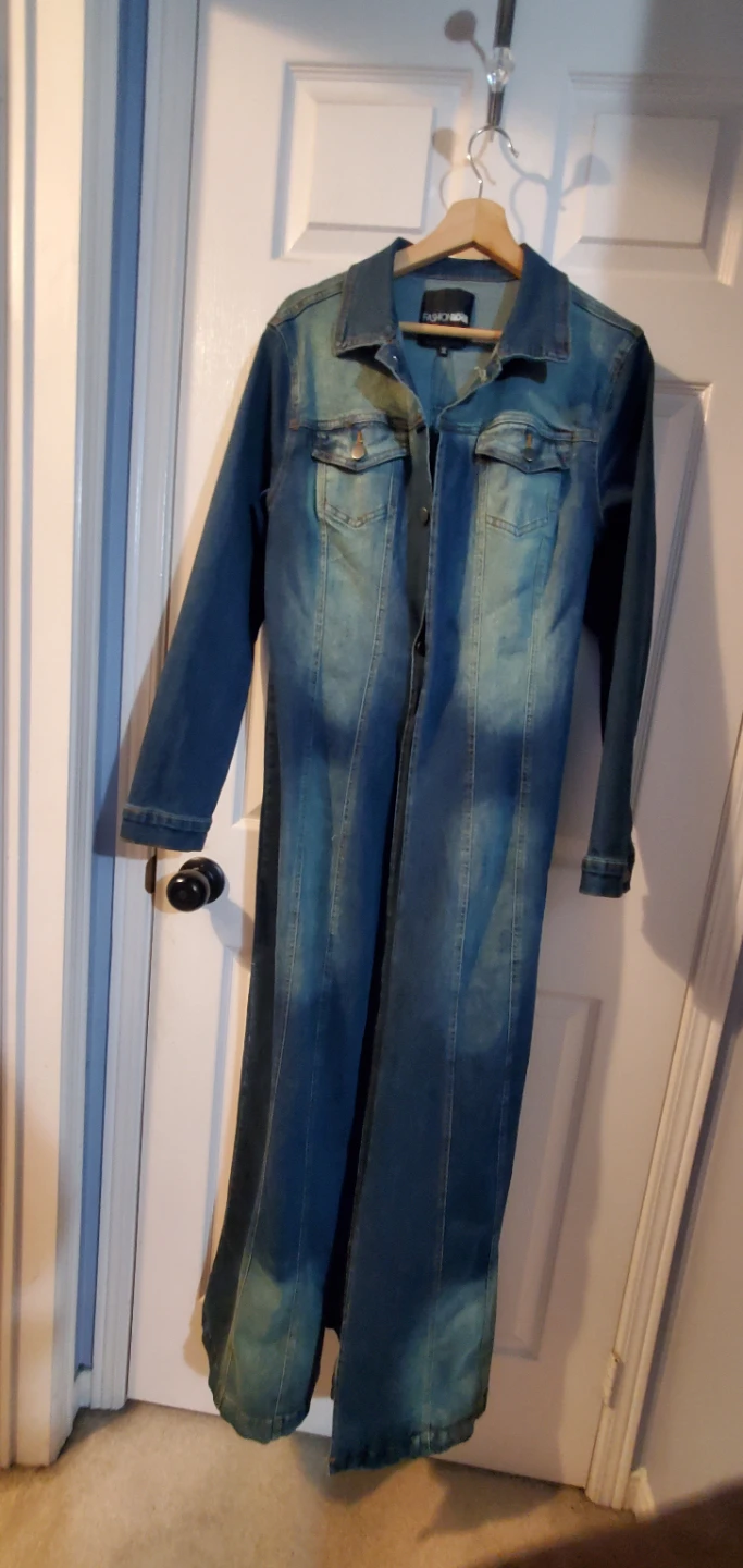 Fashion Nova Denim Duster Coat