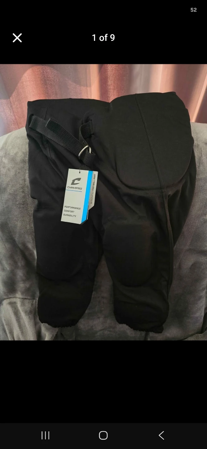 Champro Youth Football Practice Pants Black Large