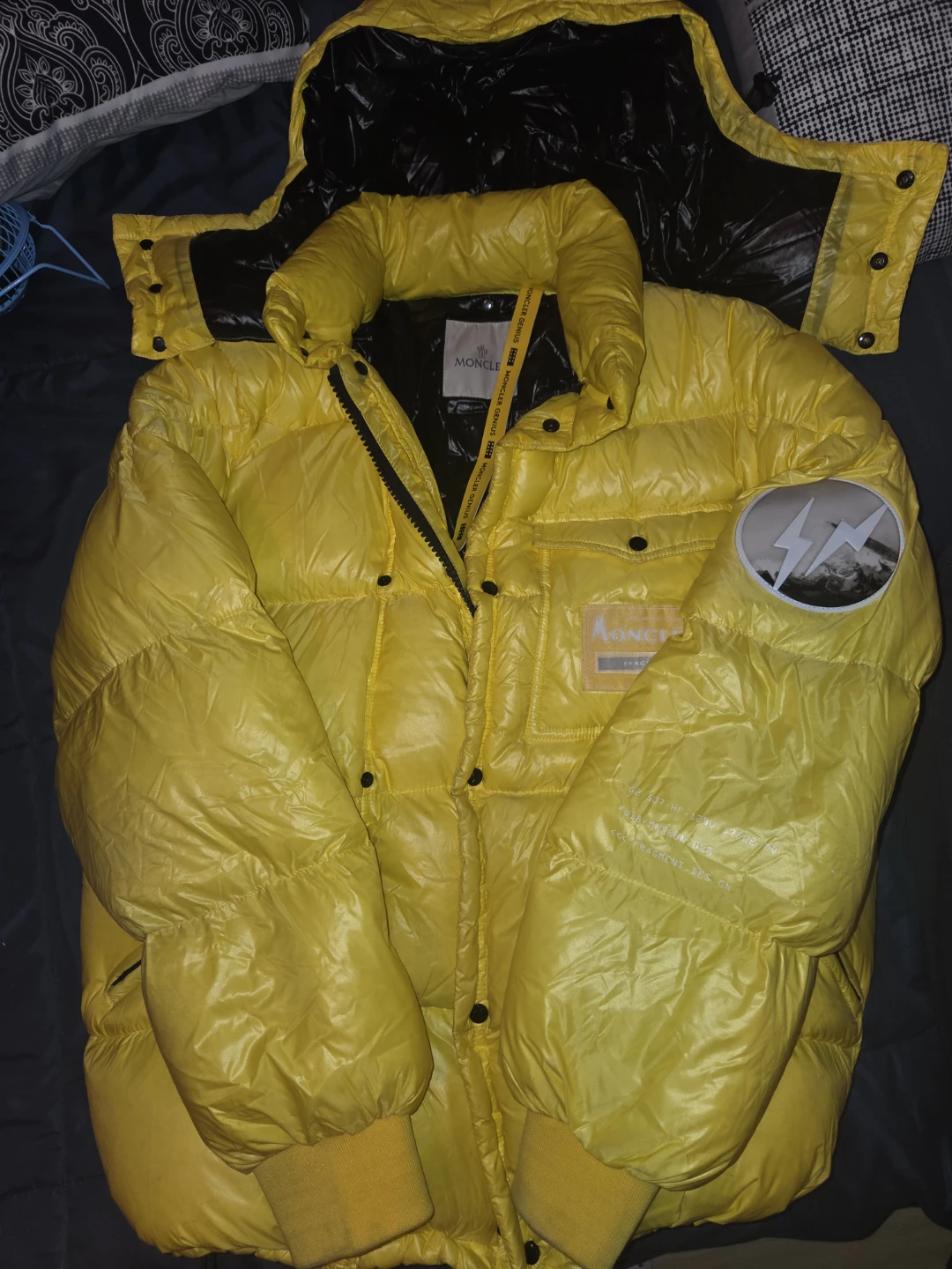 Moncler Genius x Fragment Yellow Puffer Jacket