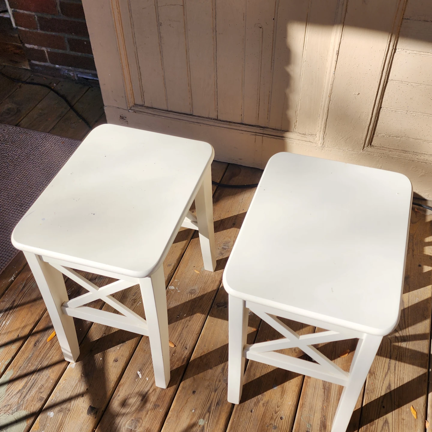 IKEA INGOLF White Stools (Set of 2) - photo 4