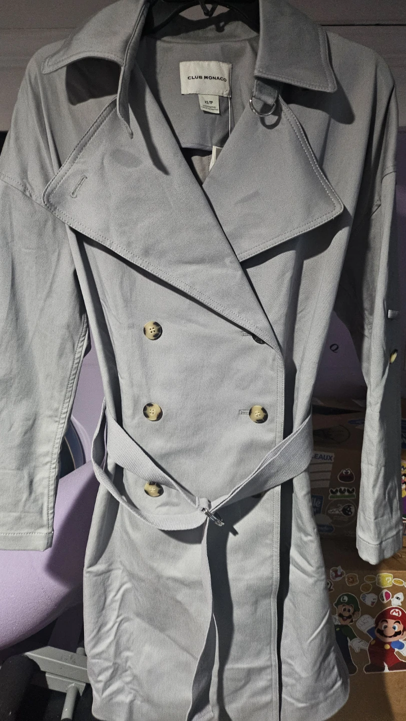 Club Monaco Trench Coat - Size XS