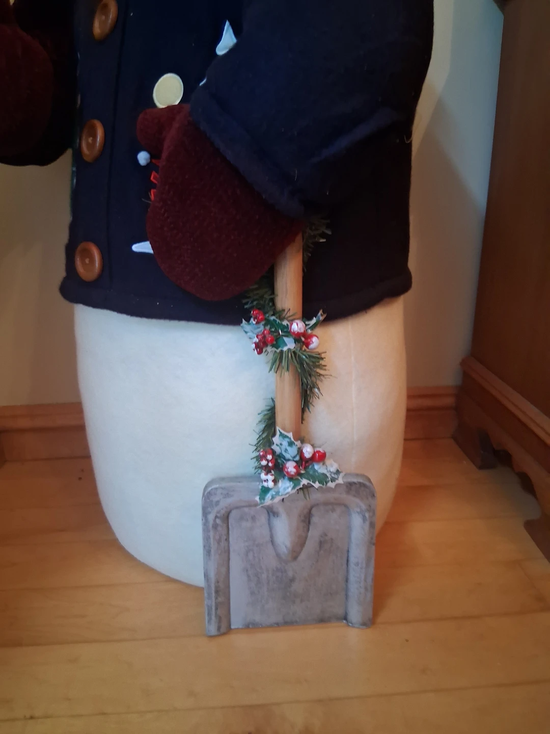 Large Decorative Christmas Snowman Figure - photo 4