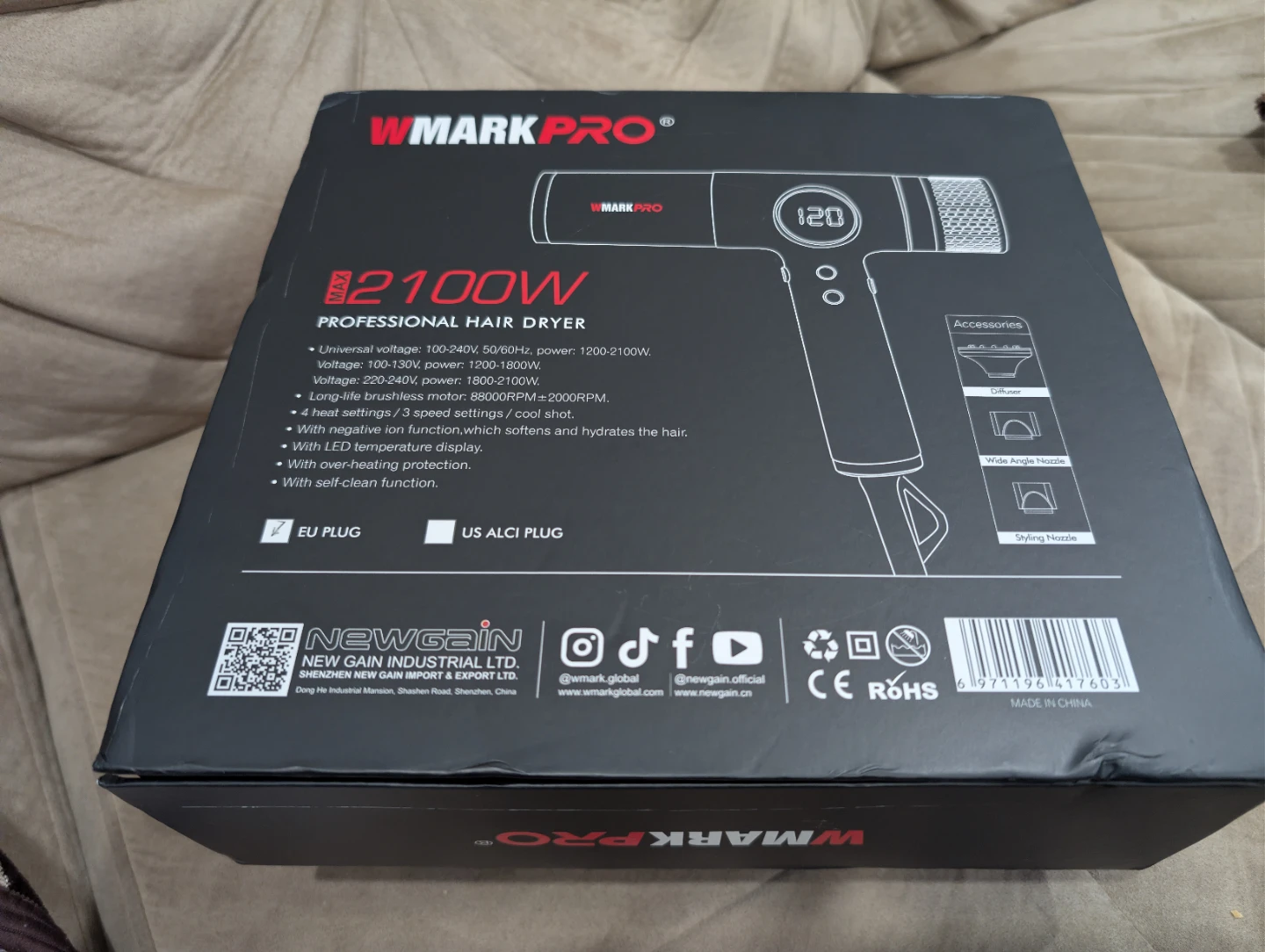WMARK PRO High Speed Hair Dryer NG-9117 - photo 2
