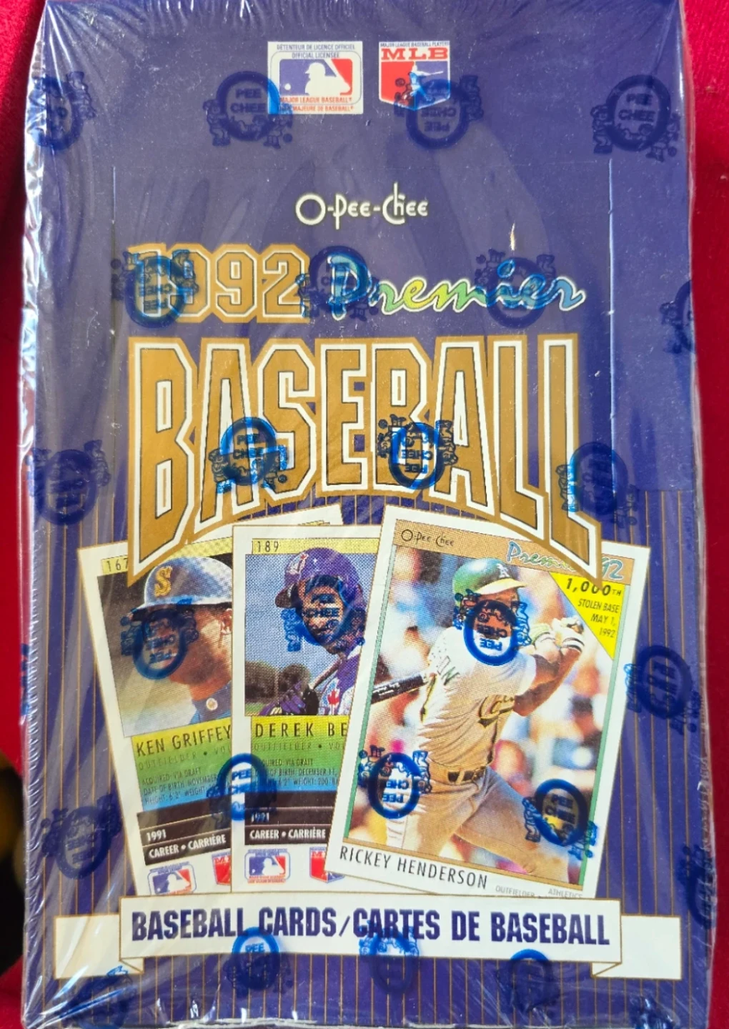 1992 O-Pee-Chee Premier Baseball Card Box