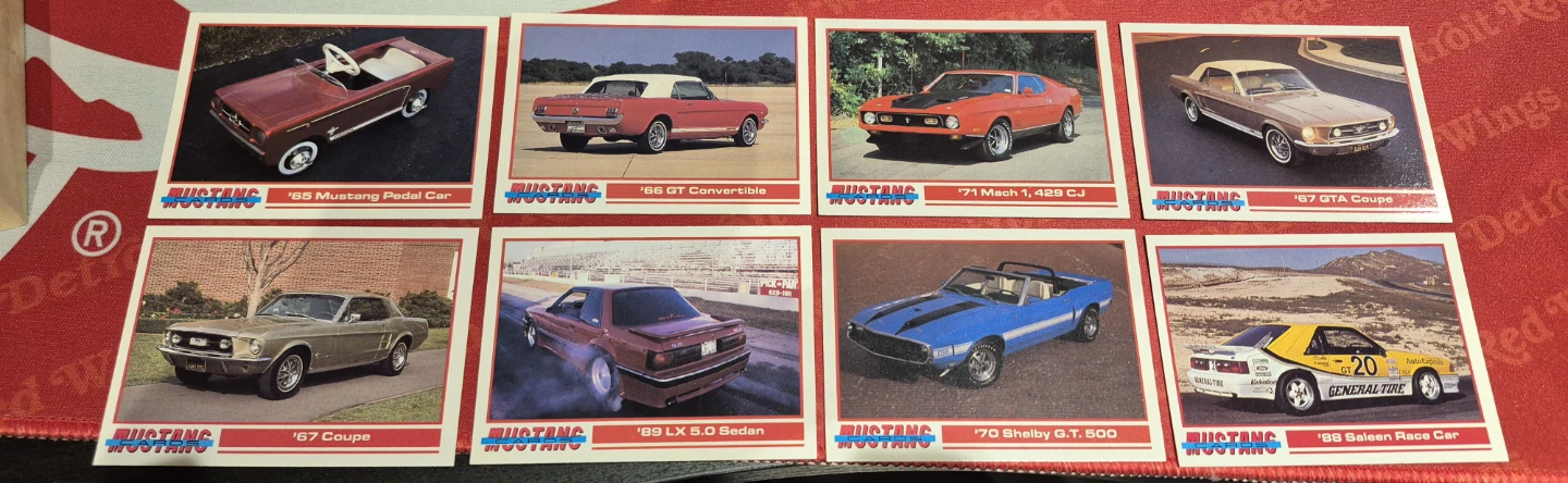 Vintage Mustang Collector Trading Cards