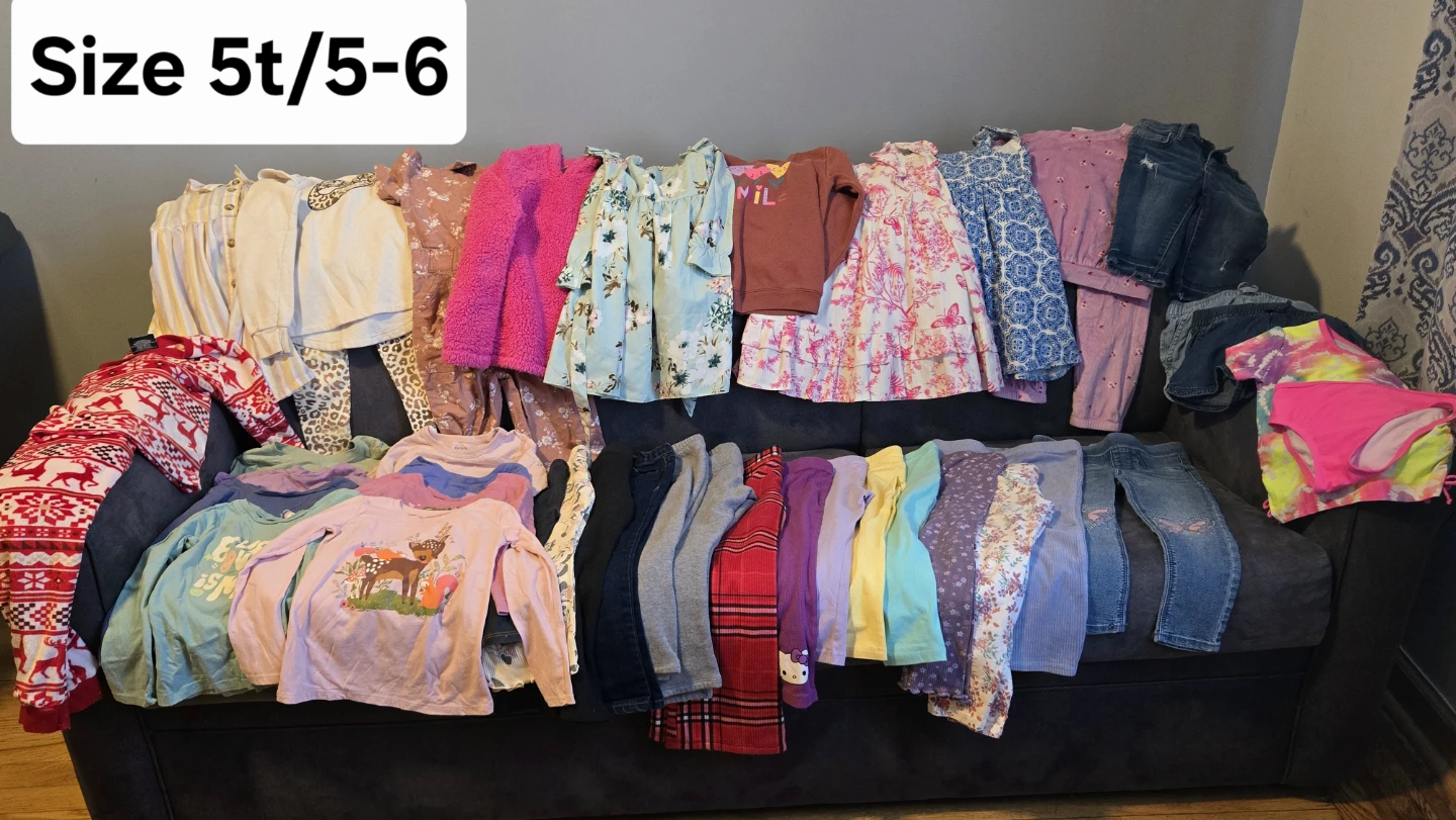 Girls Clothing Lot Size 5T/5-6