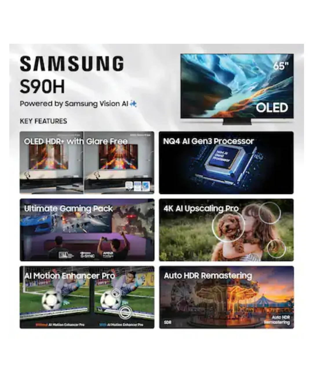 Samsung 65" S90H OLED Glare Free TV - photo 4
