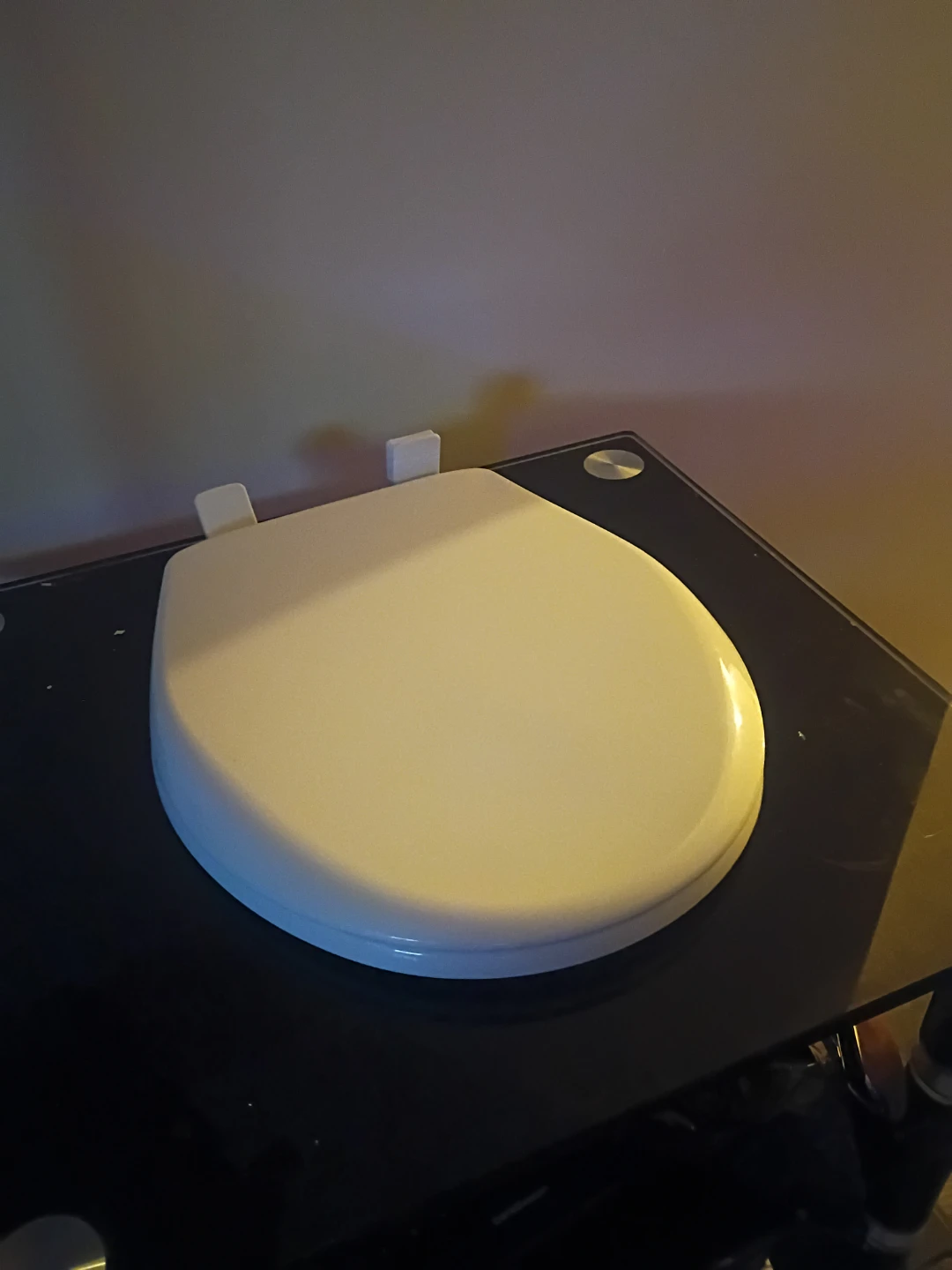 White Round Toilet Seat