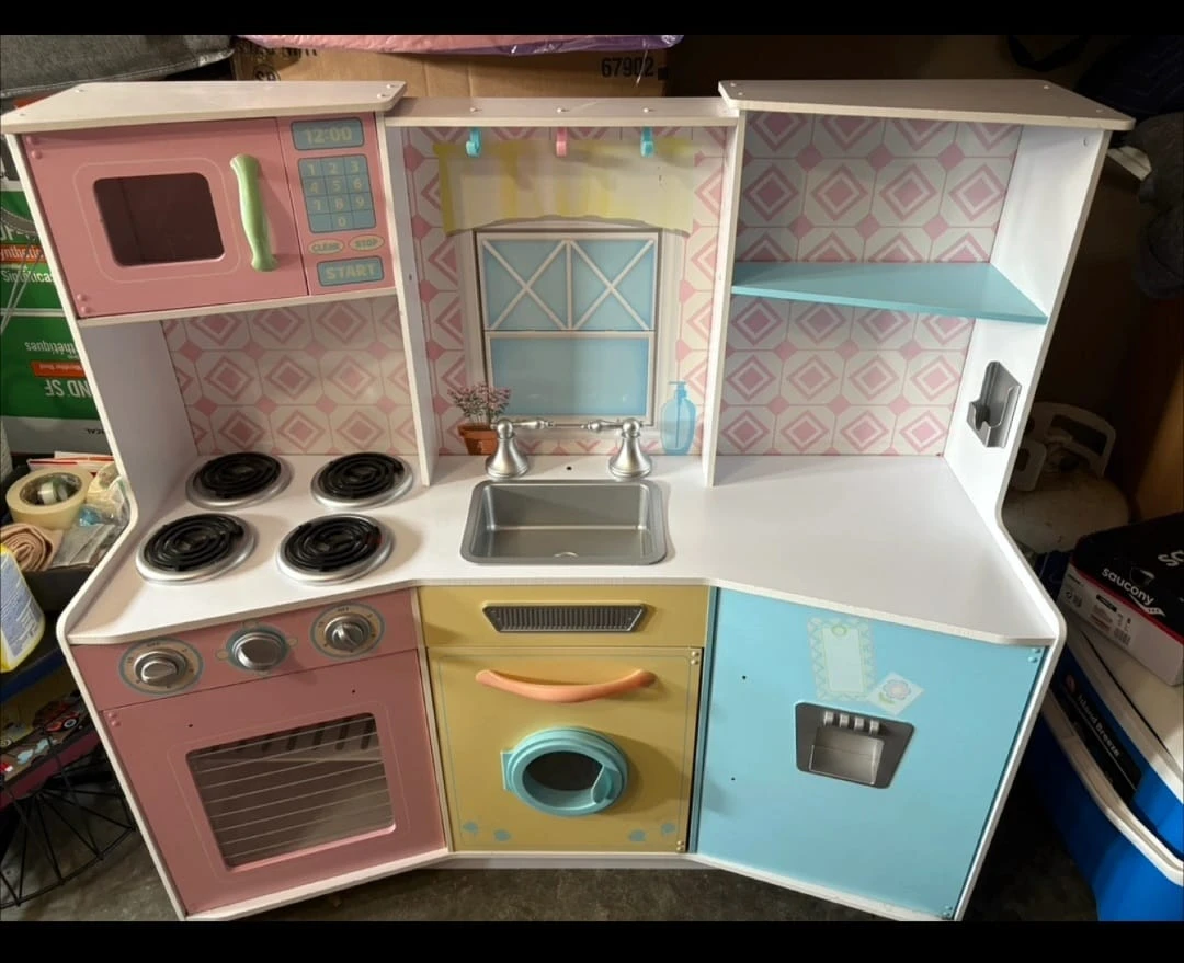 Wooden Play Kitchen with Accessories - photo 3