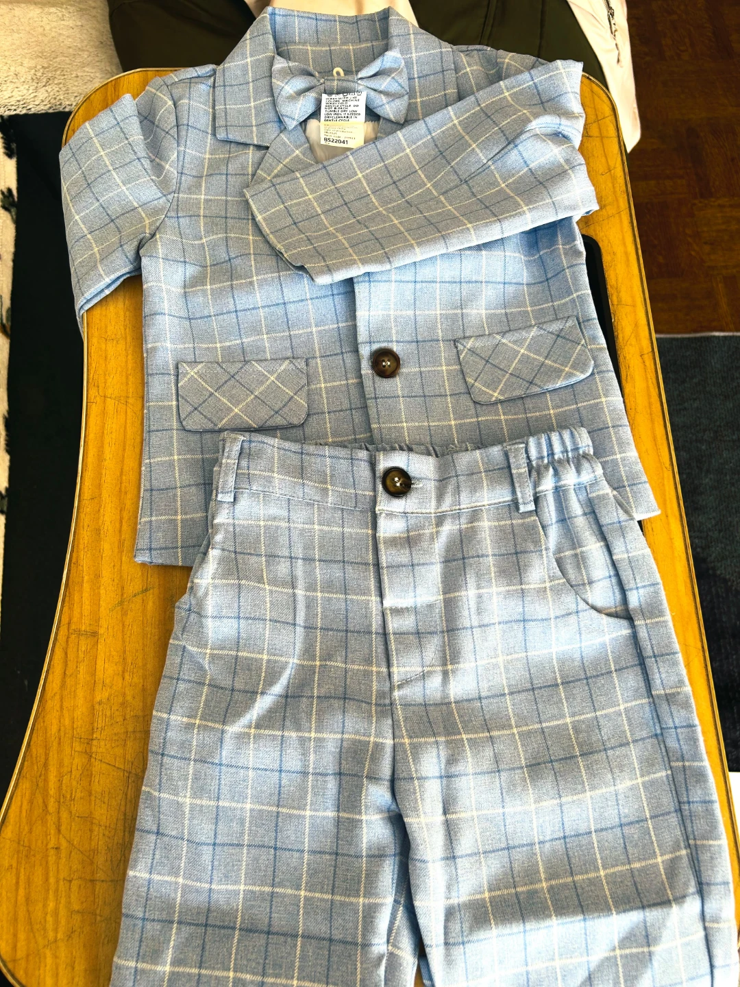 Toddler Boys Plaid Suit Set - photo 5