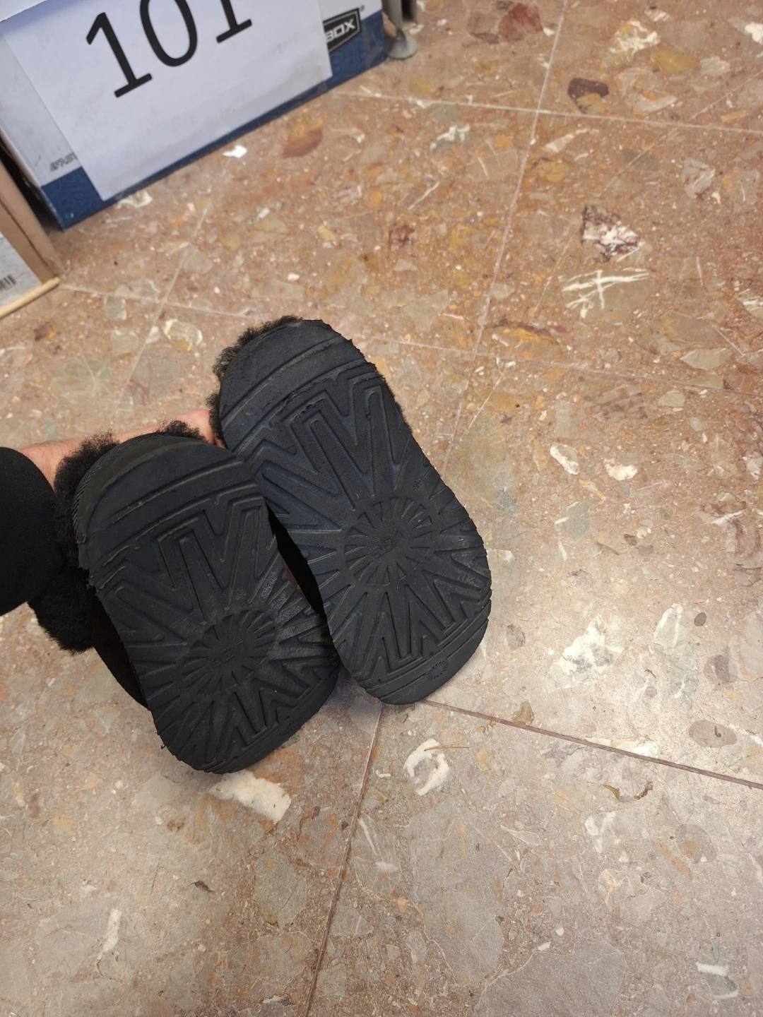 Women slip on UGG shoe