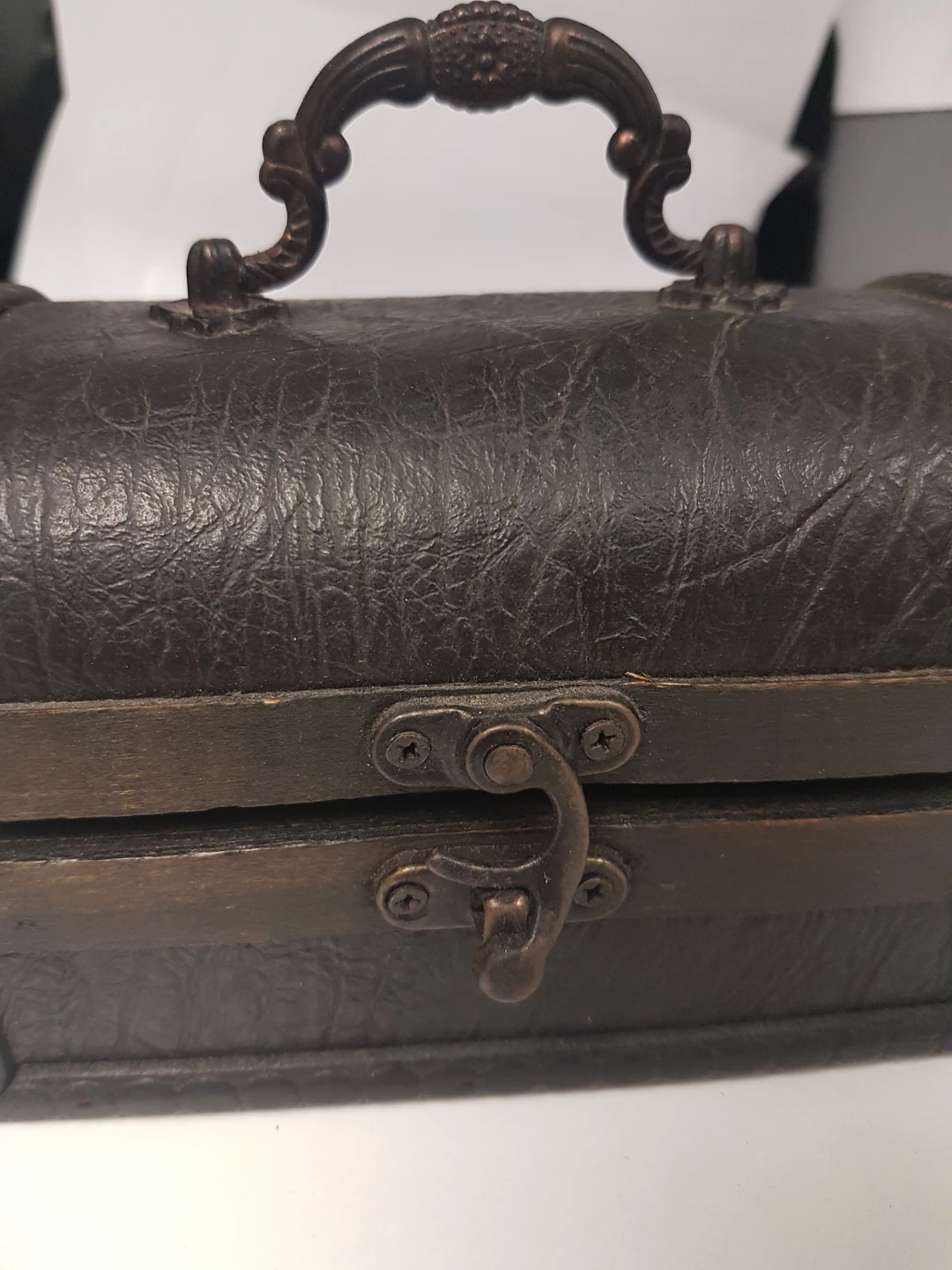 Small Decorative Wood Treasure Chest - photo 4