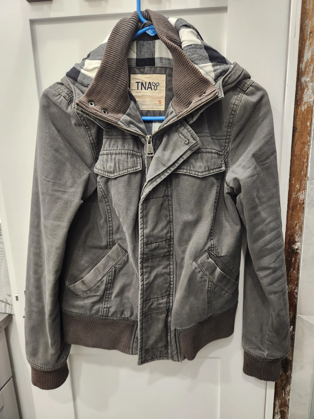 TNA Women's Bomber Jacket Grey