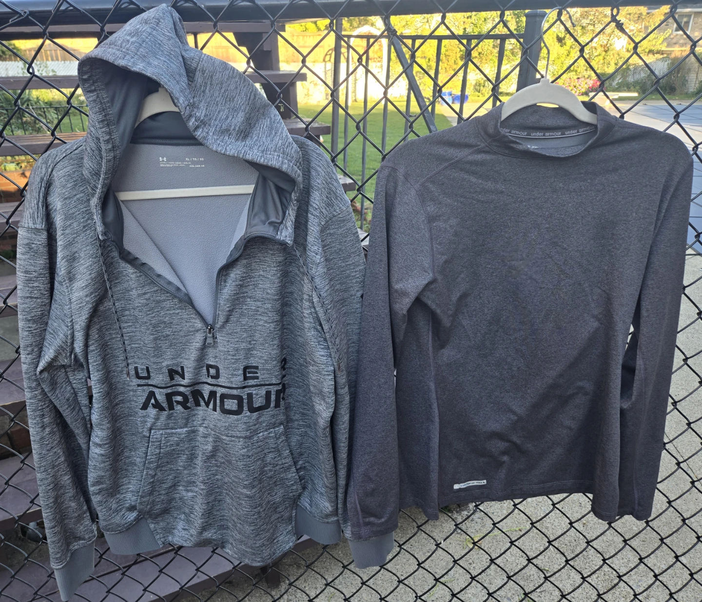COLDGEAR Under Armour Men's XL HOODIE & MOCK.  EUC. - photo 2