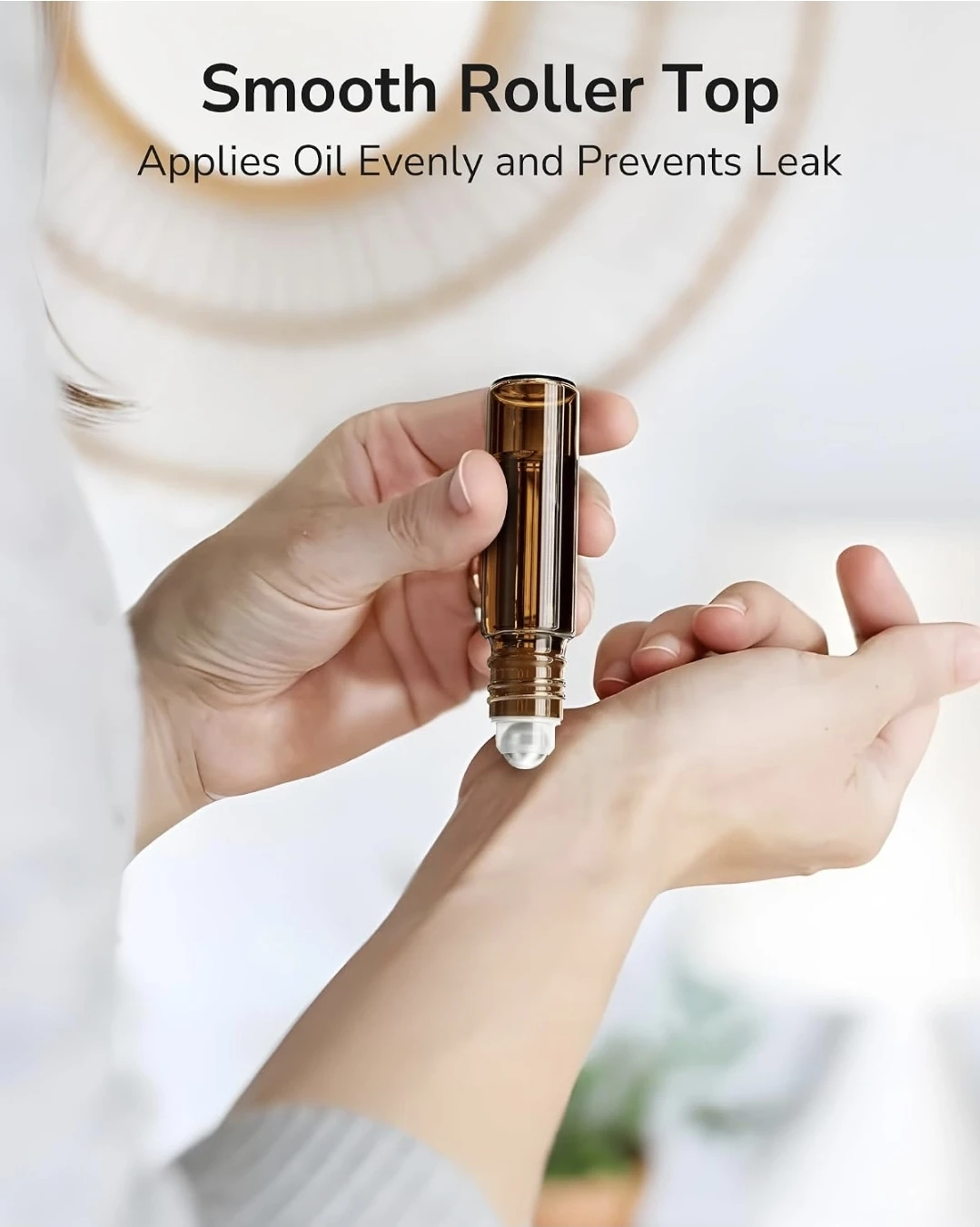 Amber Glass Essential Oil Roller Bottles - photo 2