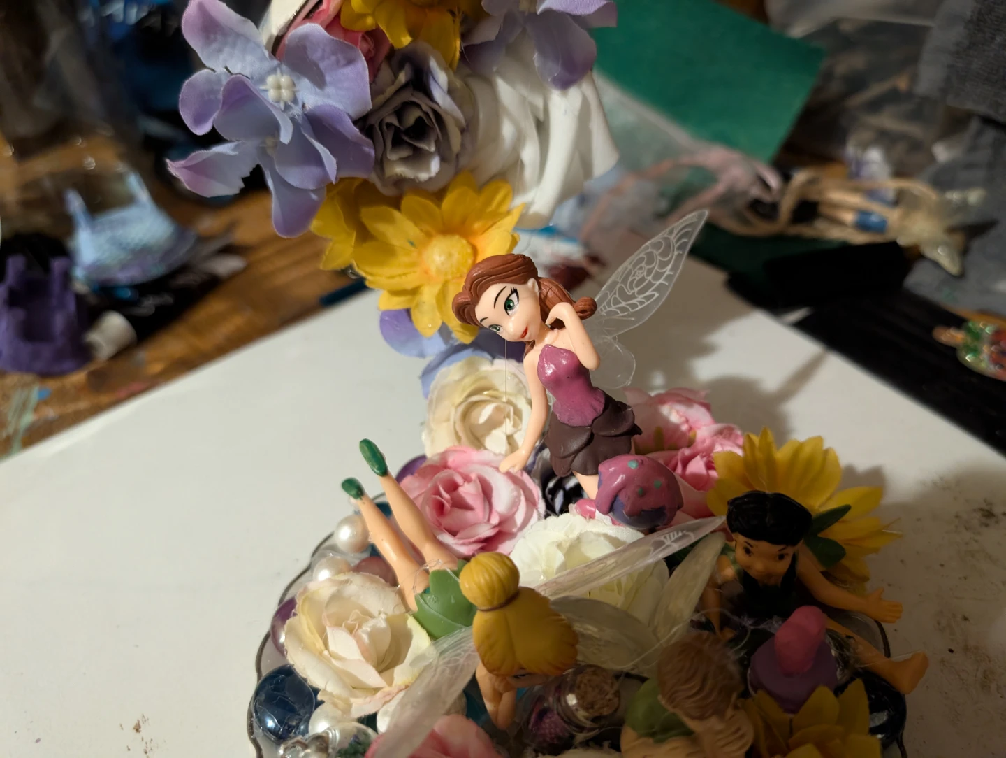 Disney Fairy Floating Teacup Ornament - photo 3
