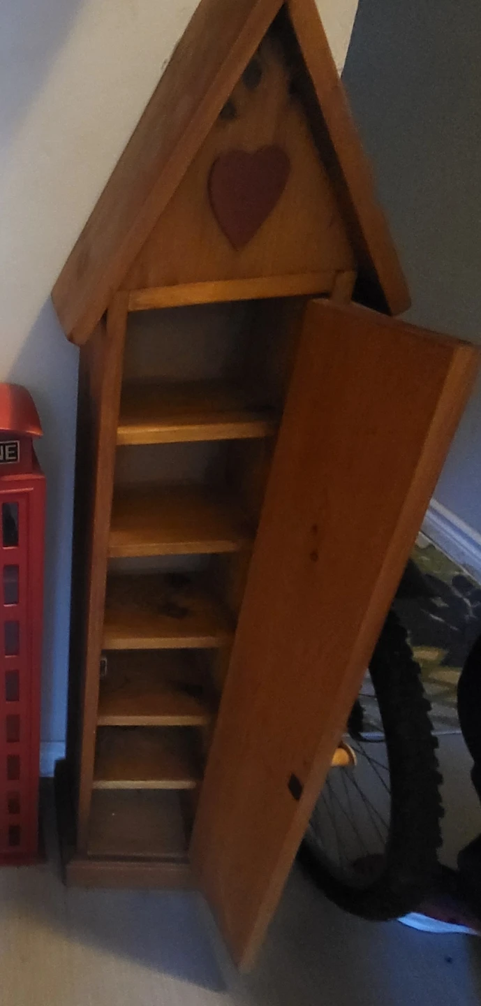Cute Rustic Wooden Decorative Storage Cabinet - photo 2