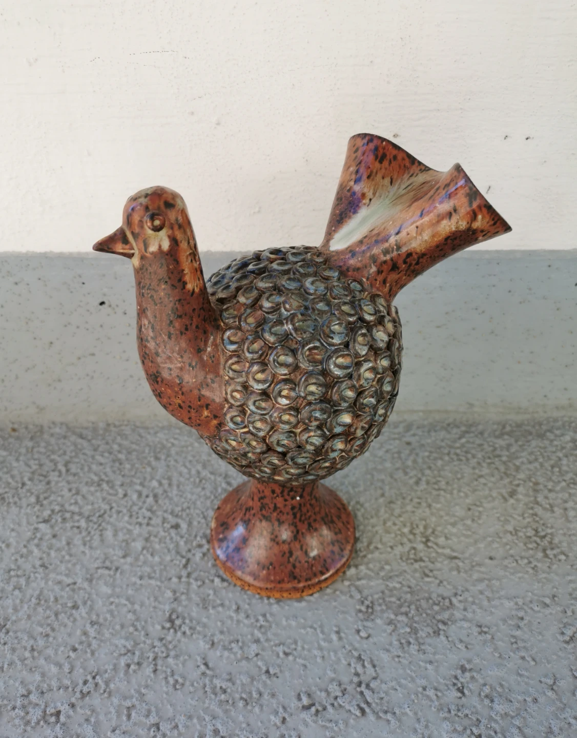 Vintage Gail Stewart Signed Studio Pottery Bird Sculpture - photo 4