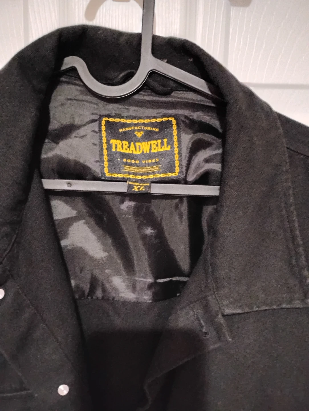 Treadwell Black Denim Jacket Size XL - photo 2