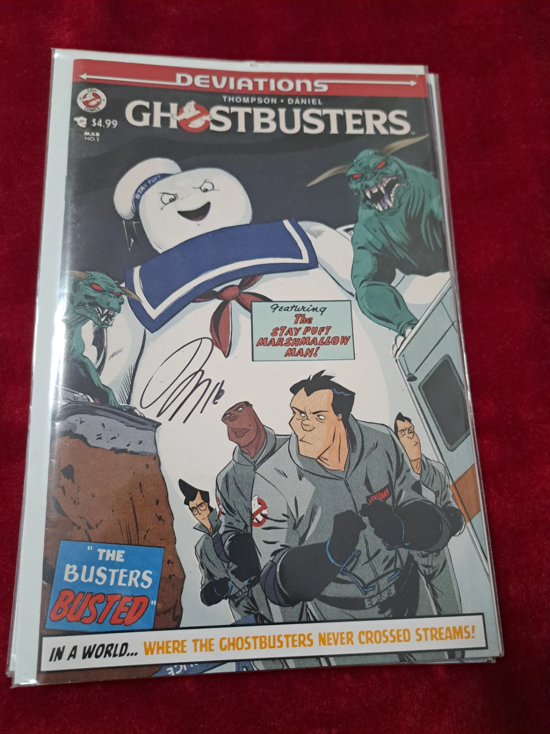 Ghostbusters Deviations Signed Comic Book