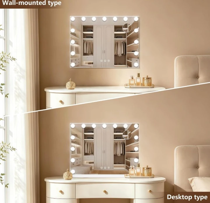 LED Vanity Mirror with Lights and USB Charger - photo 3