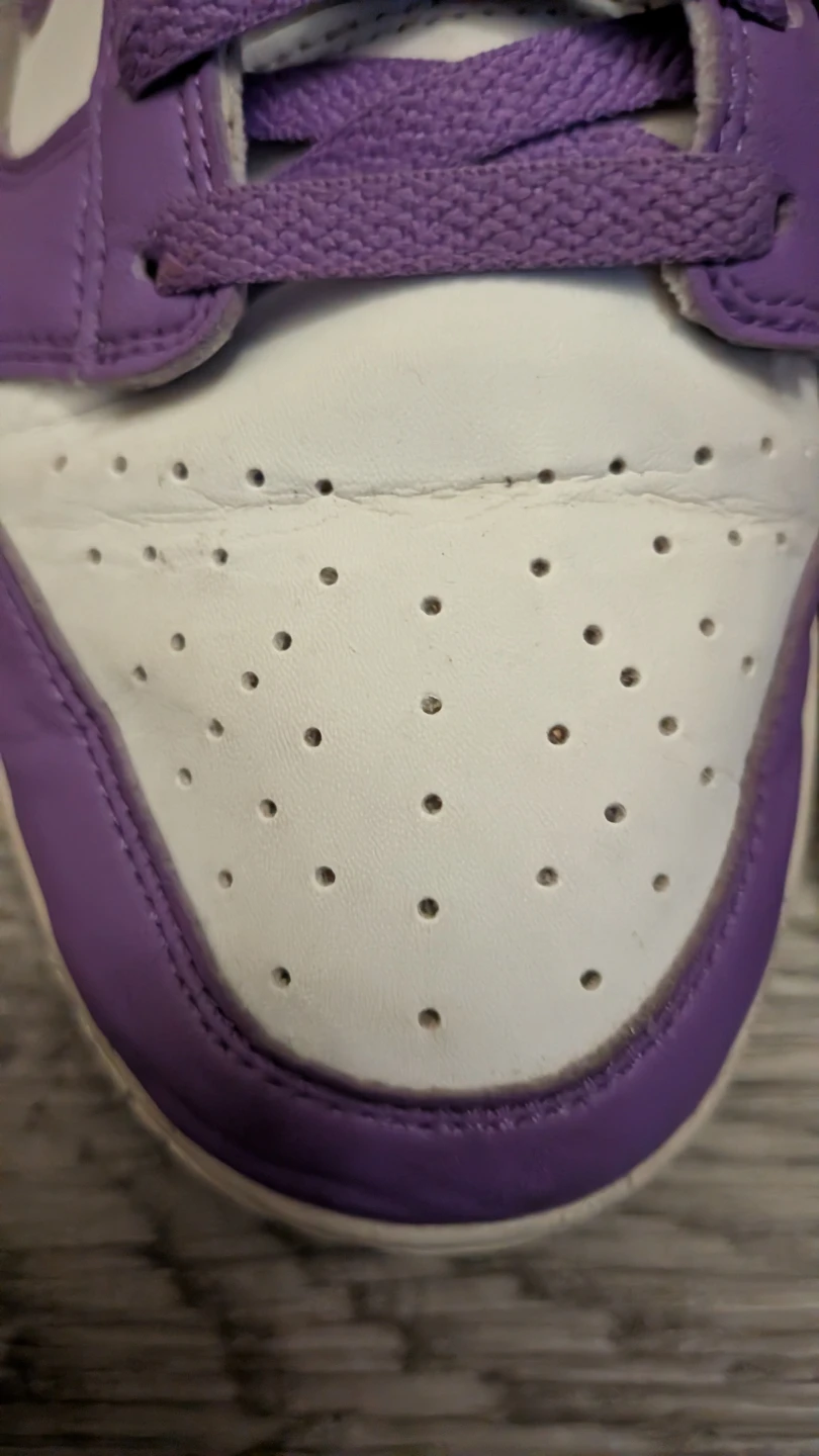 Nike Dunk Low Purple and White (Sold As Is) - photo 4