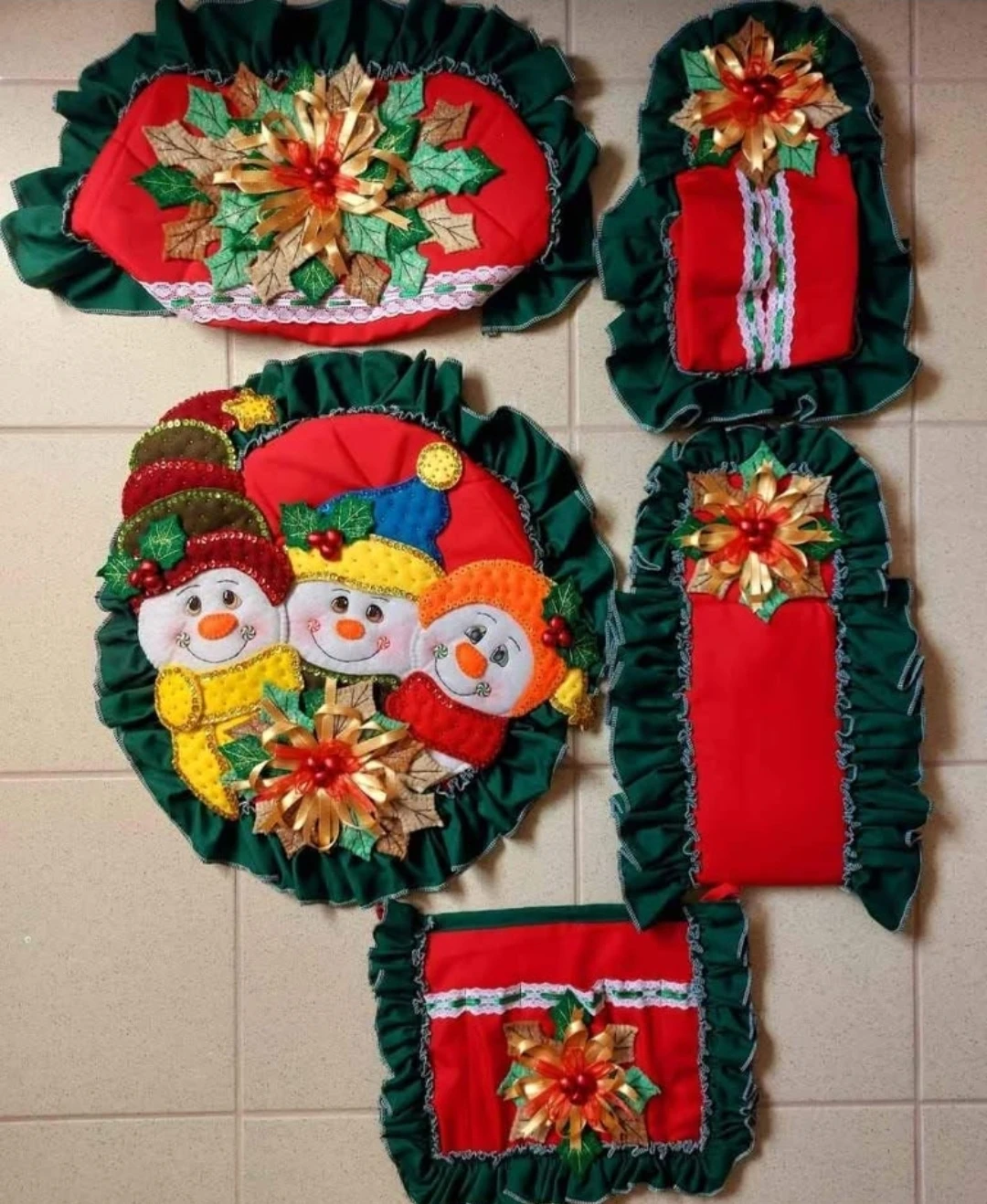 Christmas Bathroom Set