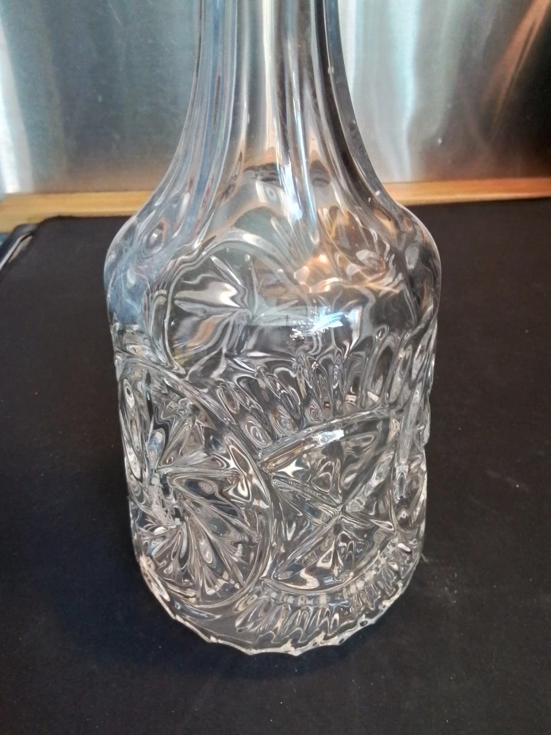 MINT Vintage Bohemia Cut Crystal 13" Bell Decanter - photo 2