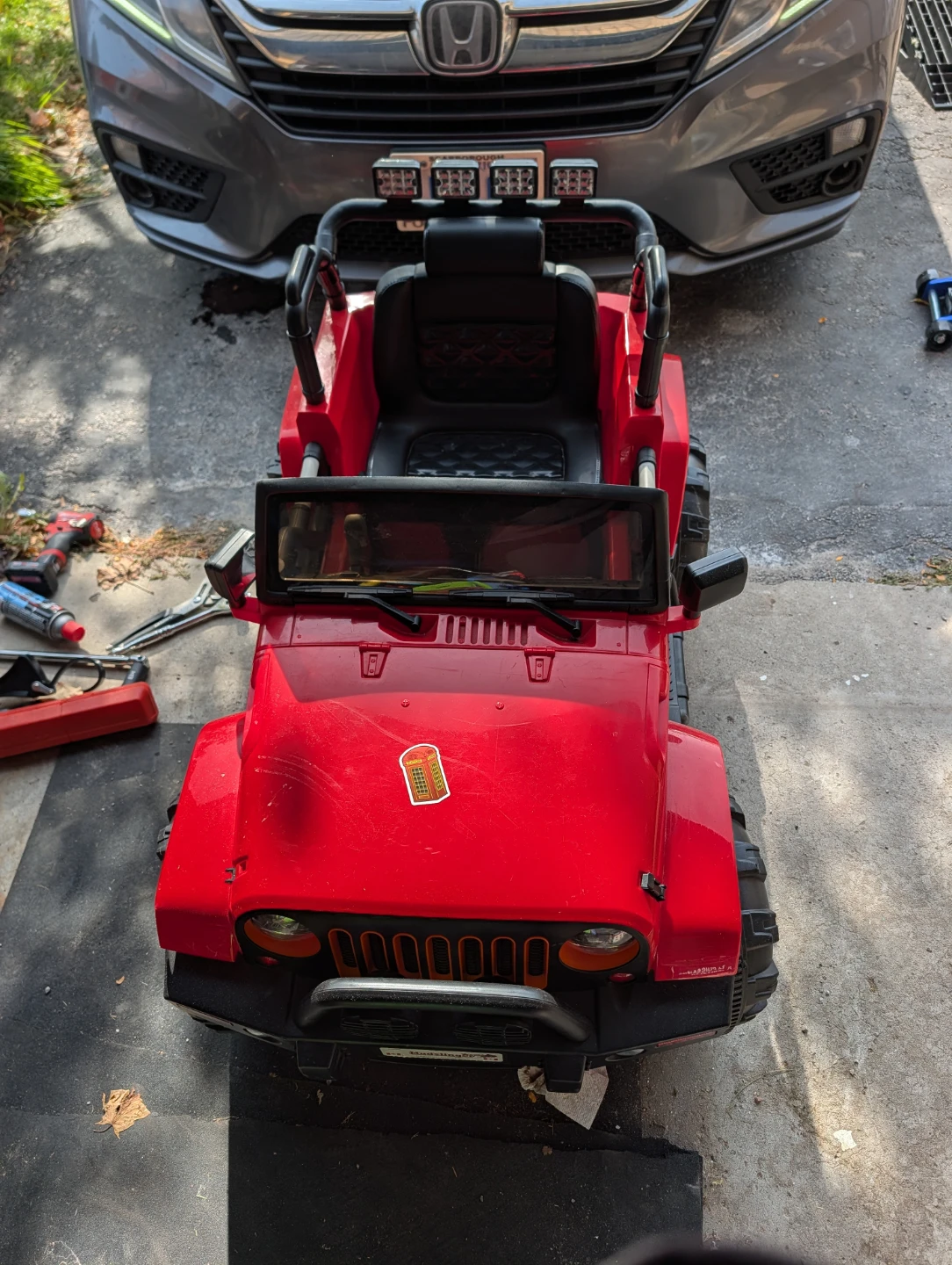 Red Kids Ride-On Jeep Style Electric Vehicle