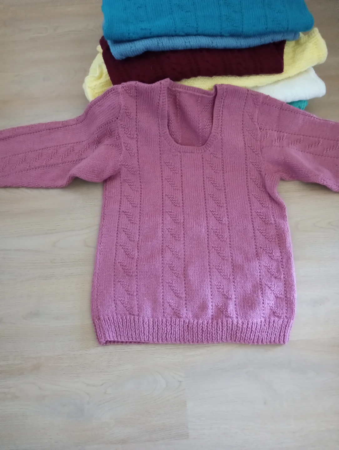 Hand-Knitted  pullover sweaters $20ea, cleaning up the closet - photo 2