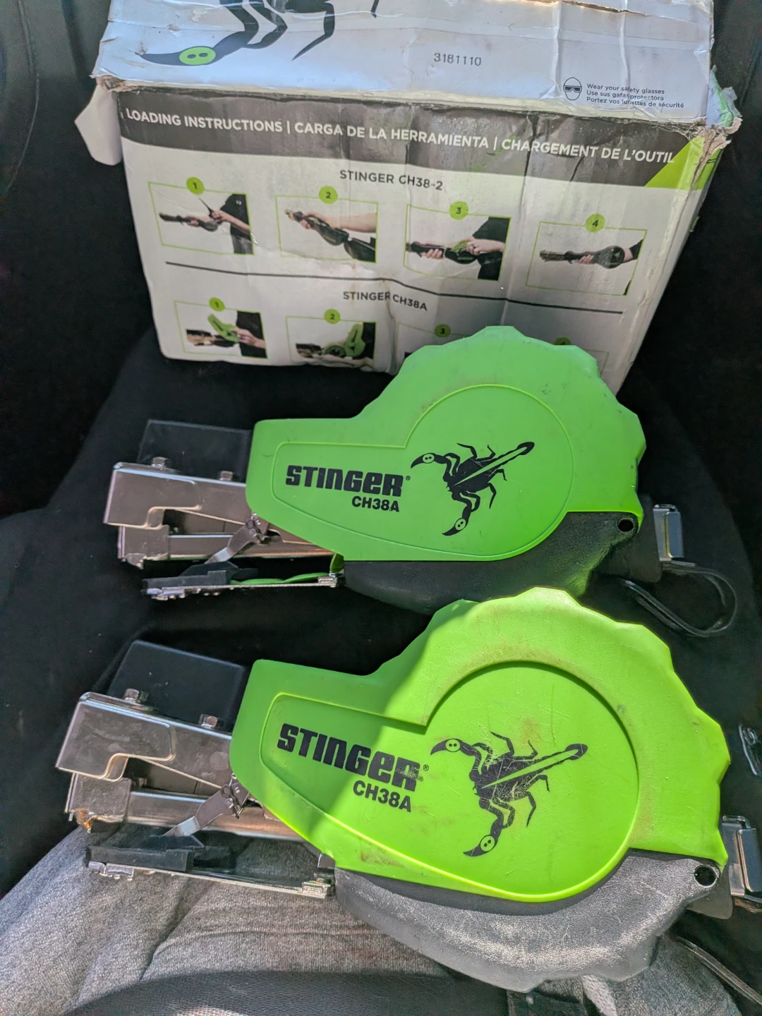 Stinger CH38A Plastic Cap Staple Guns and StaplePac