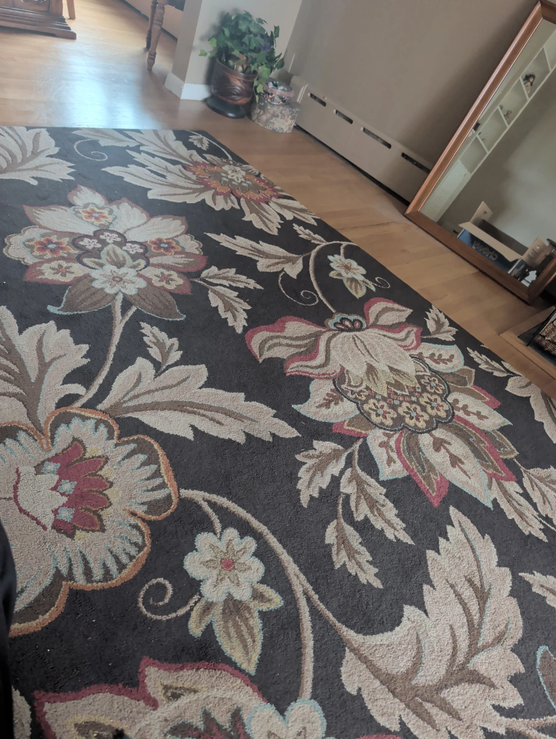 Large Floral Area Rug