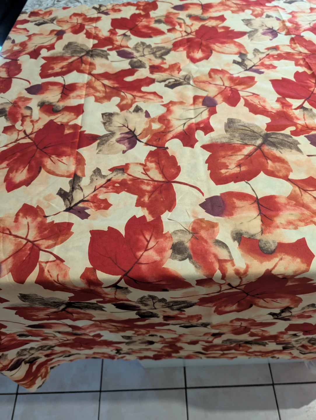 Autumn Leaf Print Tablecloth